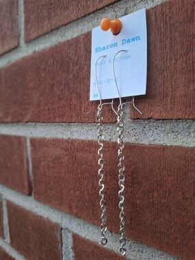 Chain Earrings Sharon Dawn Rock'n Roll Punk Goth Cyberpunk Steampunk